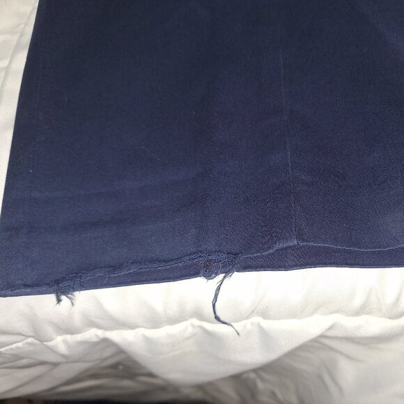 Roundtree & Yorke Big & Tall Work Slacks Navy Blue Khakis - Picture 8 of 11